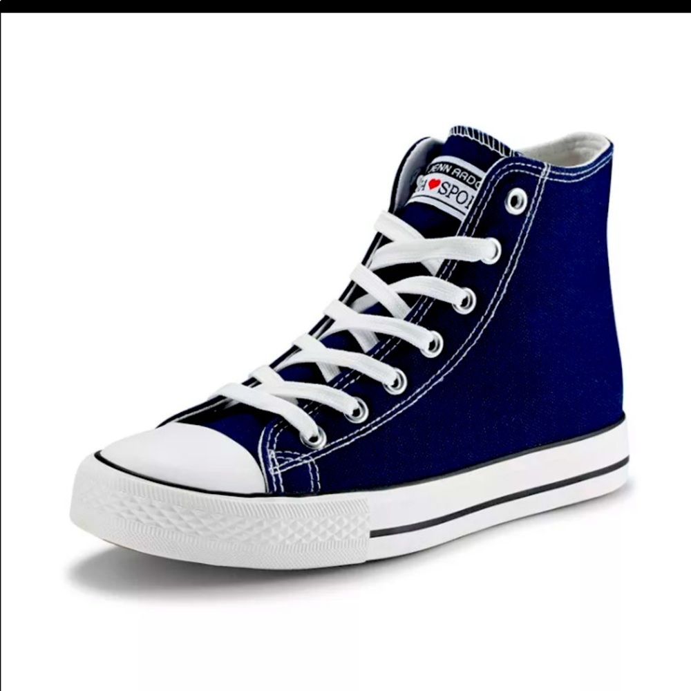 New High Top Women’s Canvas Sneakers Blue Sz 7.5